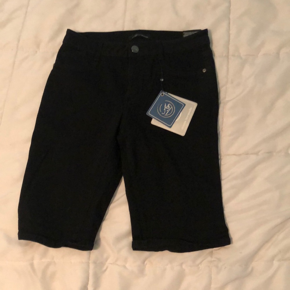 A3 Denim Bermuda style shorts.